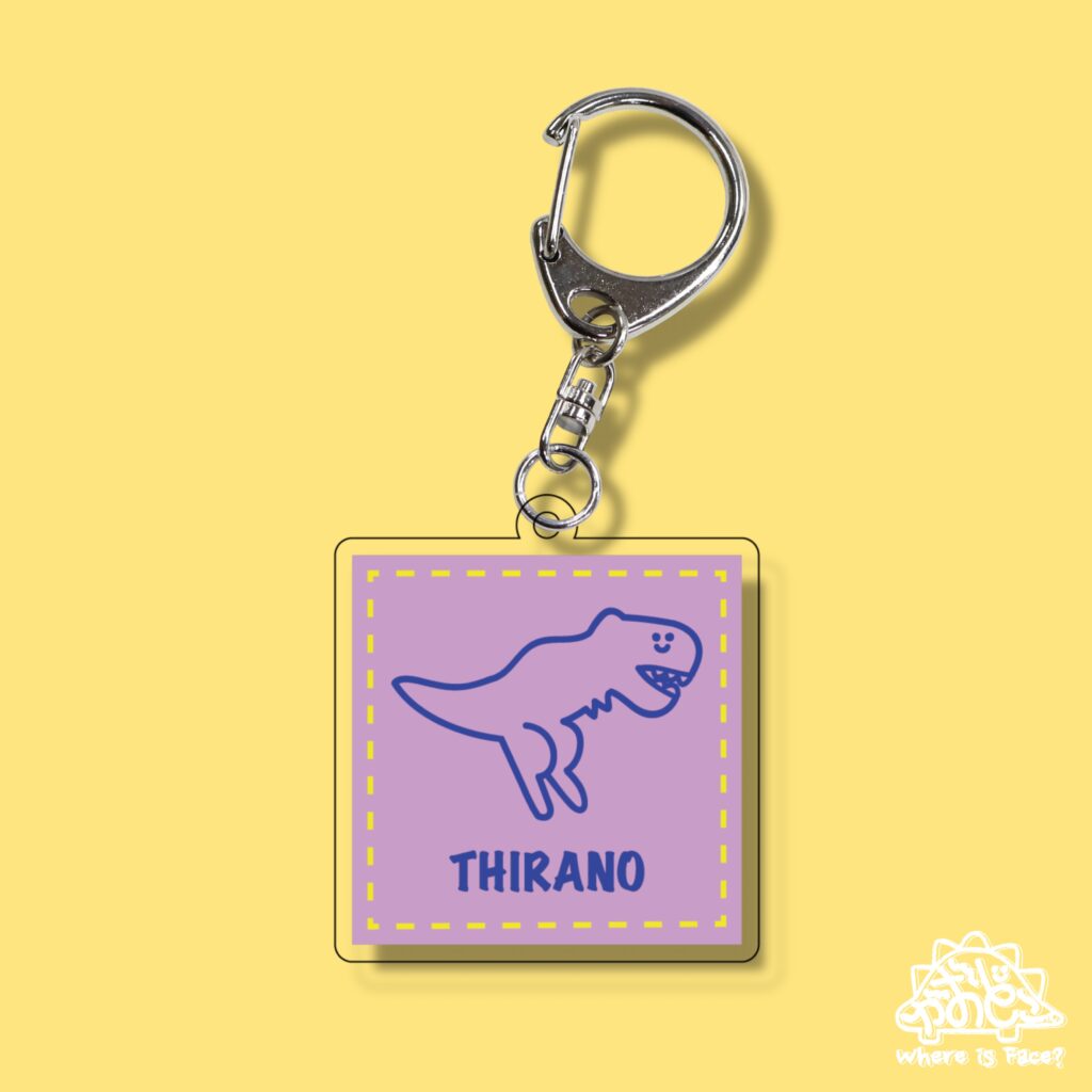 かおどこだいなそーパッチ風 ティラノサウルス＿KAODOKODINOSAUR Tyrannosaurus patchwork